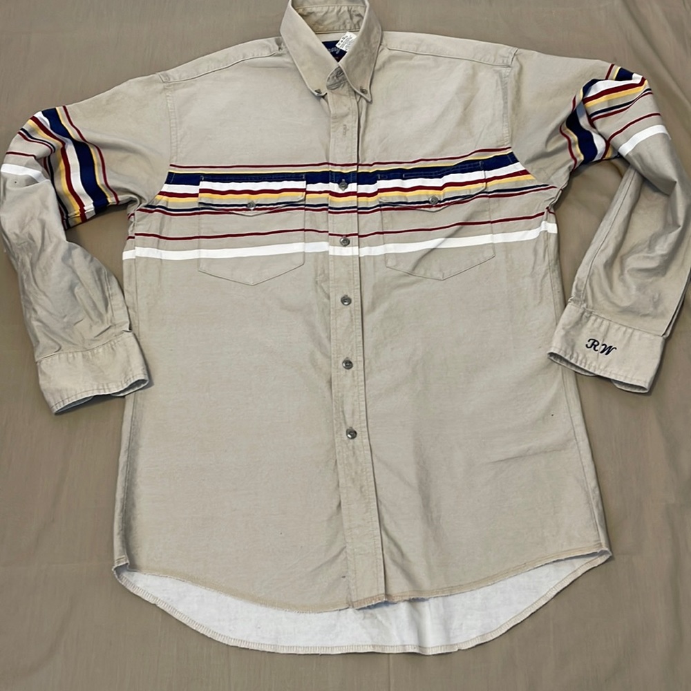 WRANGLER  Western Shirts.  Button down western  mens Shirt 15.5 X34”